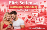 Flirt-Seiten mit kostenloser Anmeldung im Vergleich 2026