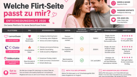 Welche Flirt-Seite passt zu mir? Entscheidungshilfe 2026